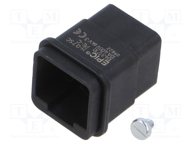Connector: HDC; contact insert; male; EPIC H-Q; PIN: 8; 7+PE; 10A