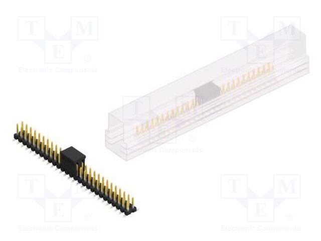 Connector: pin strips; pin header; male; PIN: 54; 2.54mm; SMT; 2x27