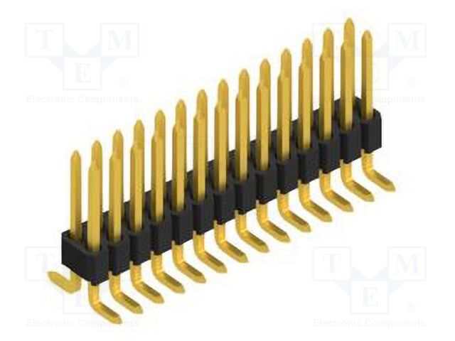 Connector: pin strips; pin header; male; PIN: 28; 1.27mm; SMT; 2x14