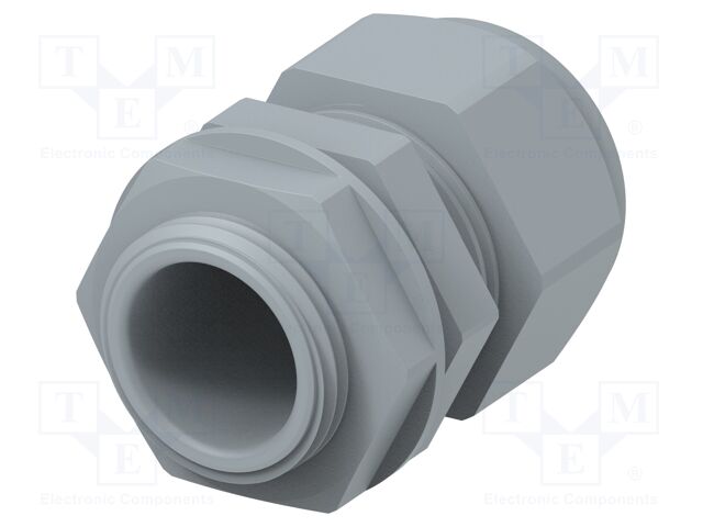 Cable gland; NPT3/4"; IP68; Mat: polyamide; grey; Entrelec