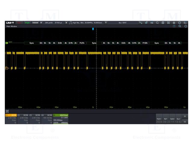 Test acces: expansion option; for oscilloscopes