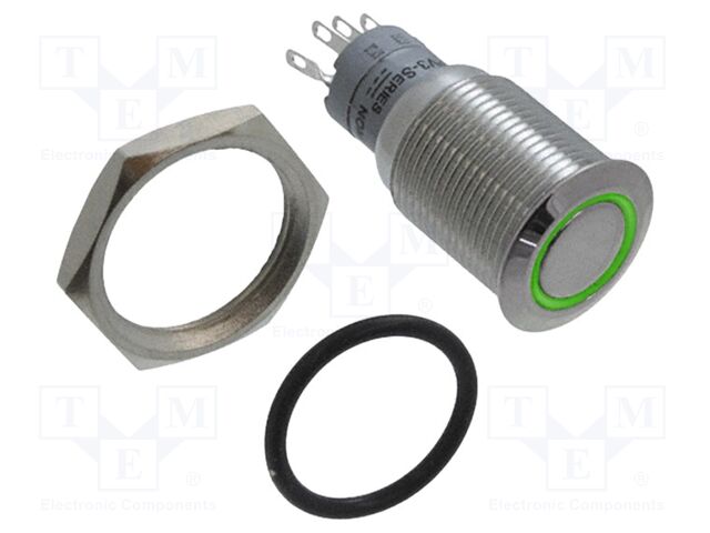 Switch: vandal resistant; Pos: 2; SPDT; 2A/48VDC; IP40; ON-(ON)