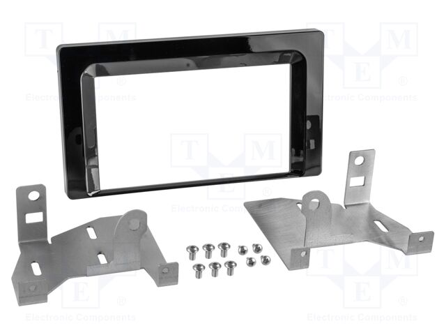 Radio frame; Toyota; 2 DIN; black gloss