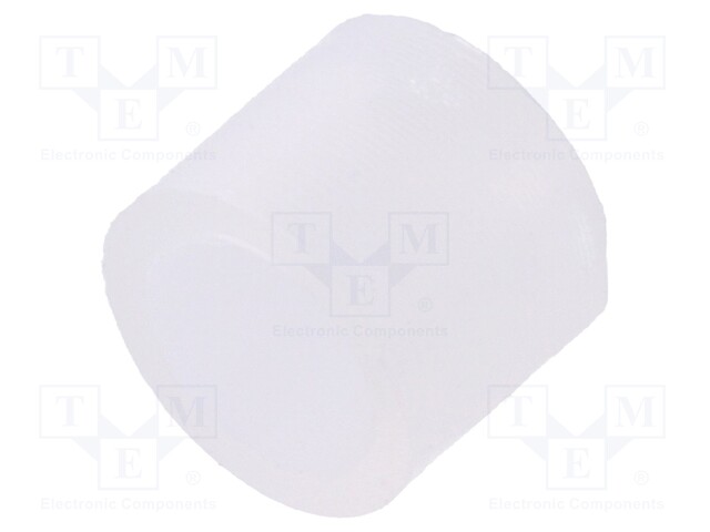 Spacer sleeve; LED; Øout: 5mm; ØLED: 5mm; L: 4mm; natural; UL94V-2