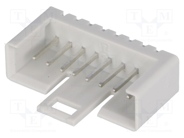 Socket; IDC; male; PIN: 8; straight; THT; tinned; 2.54mm; Layout: 1x8