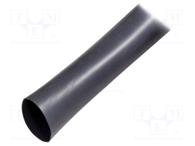 Heat shrink sleeve; glued; 4: 1; 24mm; black; polyolefine
