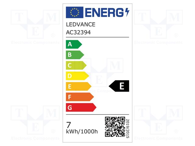 LED lamp; warm white; E27; 230VAC; 806lm; 7W; 2700K; CRImin: 80