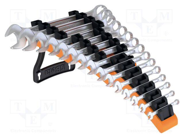 Wrench-set; combination spanner; Plating: chromium; 15pcs.