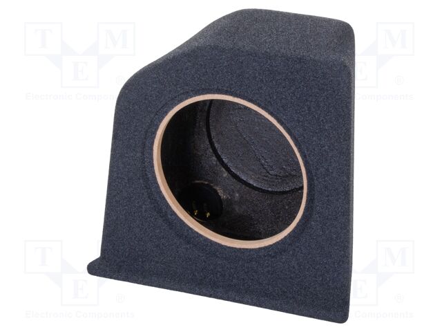 Car loudspeaker enclosure; MDF; black melange; 250mm; BMW; 15l