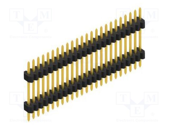 Connector: pin strips; pin header; male; PIN: 24; 1.27mm; THT; 1x24