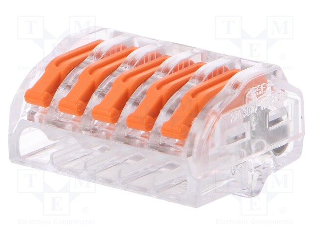 Installation quick splice; spring clamp; 0.2÷4mm2; 450V; 32A