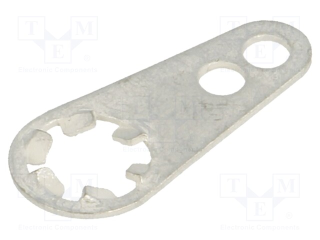 Solder lug terminal; 0.45mm; M3,5; Ø: 4.4mm; soldering; screw