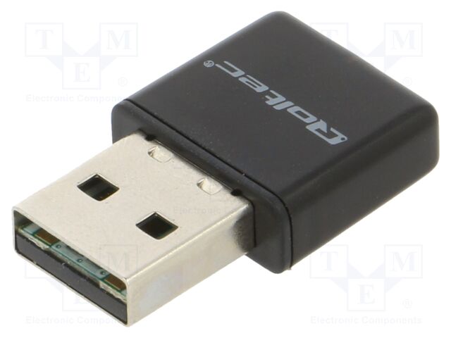 PC extension card: WiFi network; USB A plug; USB 2.0; black