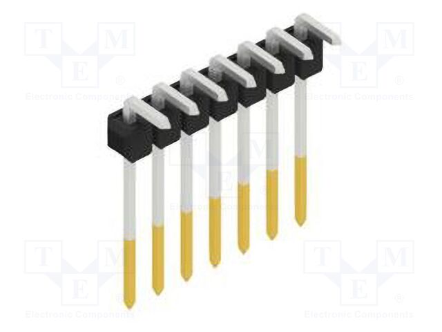 Connector: pin strips; pin header; male; PIN: 7; 2.54mm; THT; 1x7