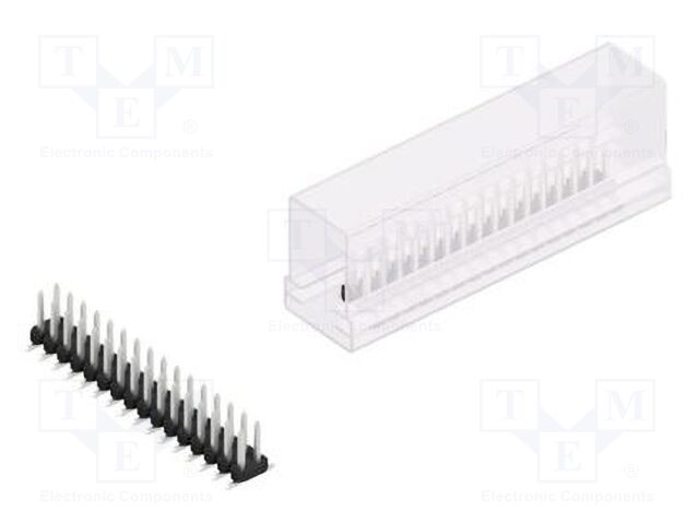 Connector: pin strips; pin header; male; PIN: 32; 2mm; SMT; 2x16