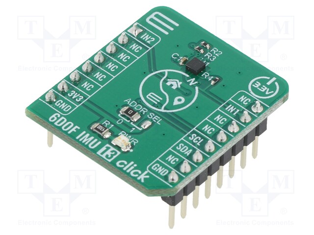 Click board; accelerometer,magnetometer; I2C; MC6470; 3.3VDC