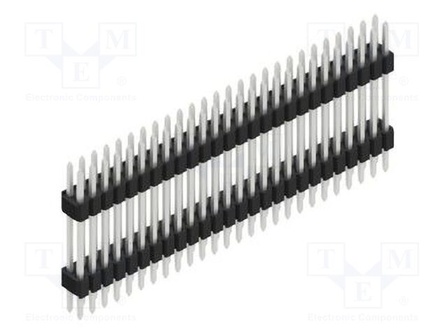 Connector: pin strips; pin header; male; PIN: 52; 1.27mm; THT; 2x26