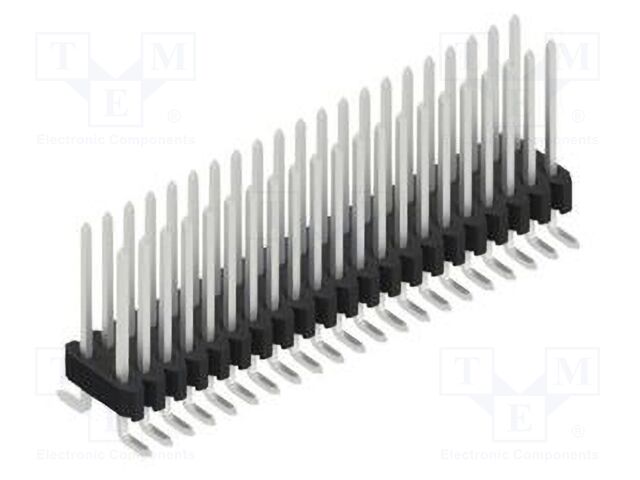 Connector: pin strips; pin header; male; PIN: 42; 1.27mm; SMT; 2x21