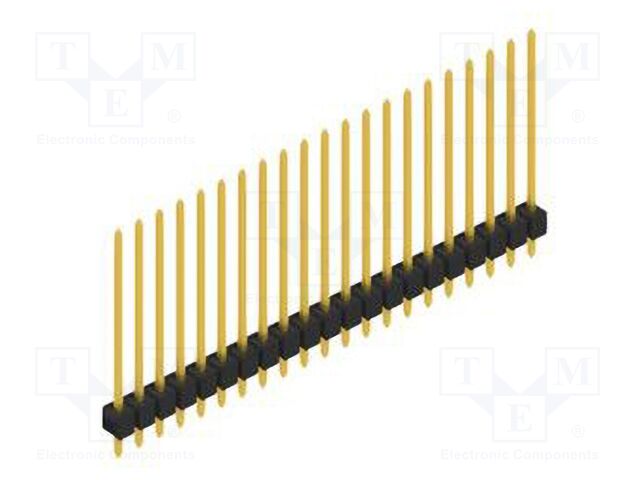 Connector: pin strips; pin header; male; PIN: 21; 2.54mm; THT; 1x21