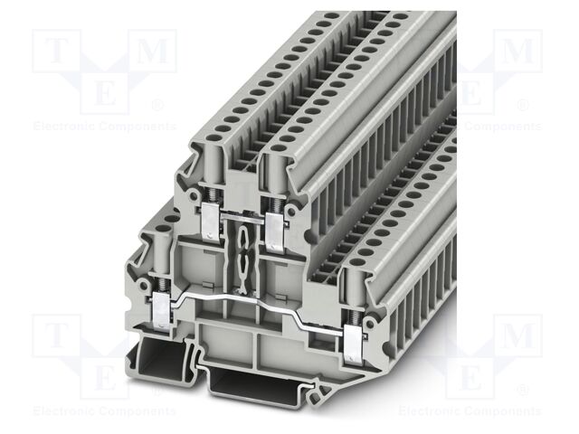 Splice terminal: rail; UT; PA; L: 64.4mm; terminals: 4; W: 6.2mm
