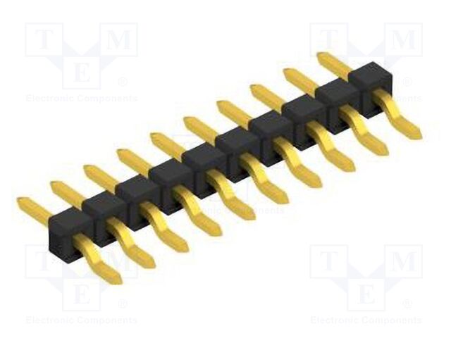 Connector: pin strips; pin header; male; PIN: 10; 2.54mm; SMT; 1x10