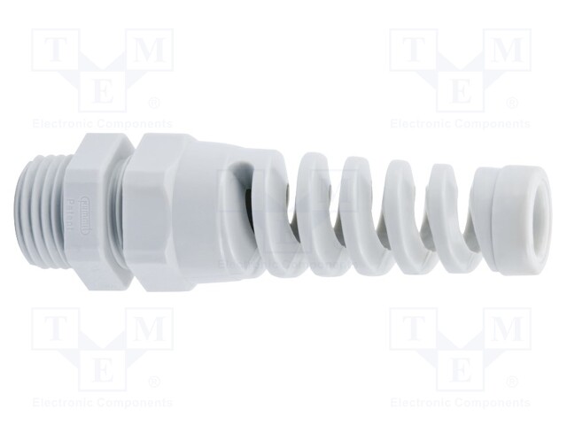 Cable gland; with strain relief; M20; IP68; Mat: polyamide; grey