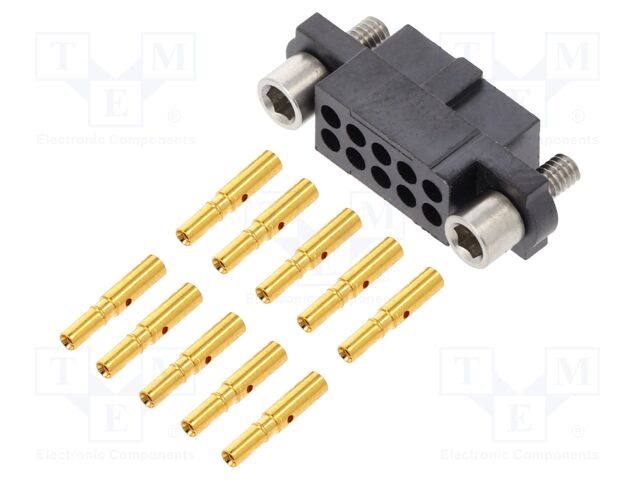 Connector: wire-wire/PCB; plug; female; PIN: 10; Datamate J-Tek; 3A