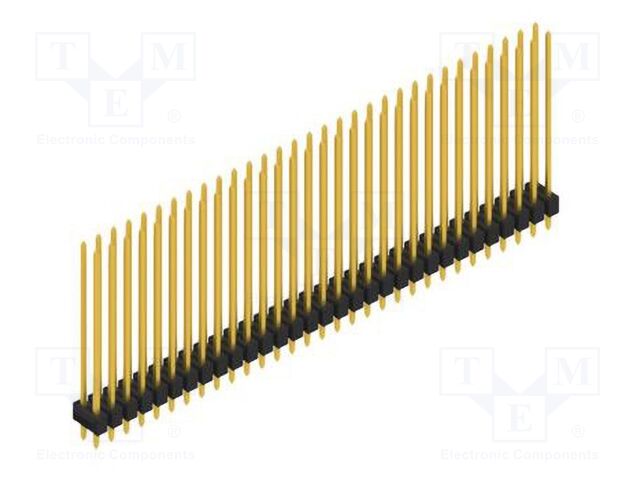 Connector: pin strips; pin header; male; PIN: 62; 2.54mm; THT; 2x31