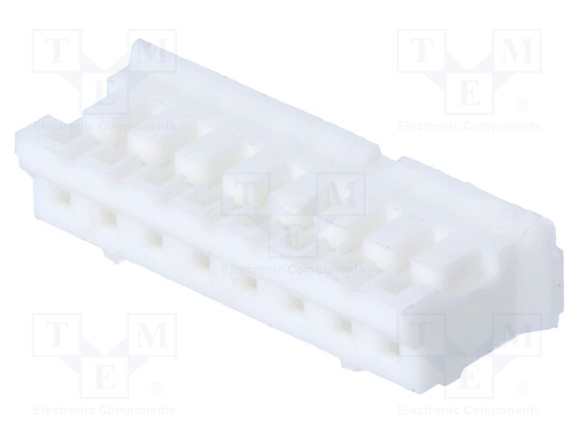 Plug; wire-board; female; 2mm; PIN: 8; w/o contacts; for cable; 100V