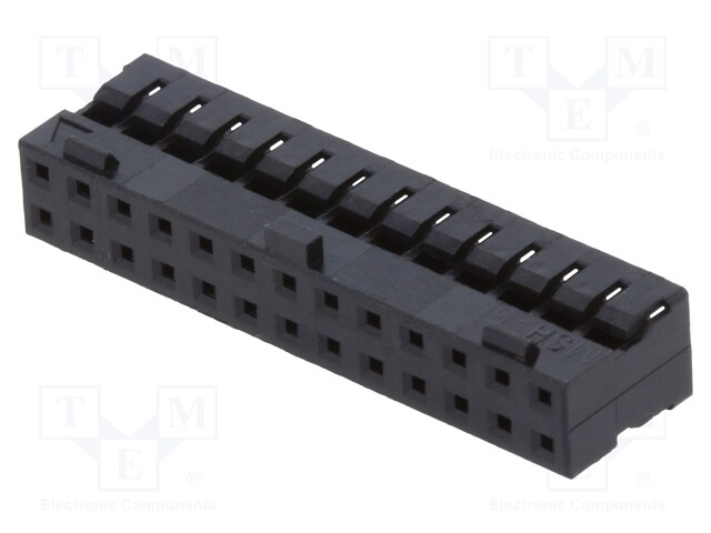 2mm MGrid WtB Rec Crp Hsg PBT Blk 26Ckt