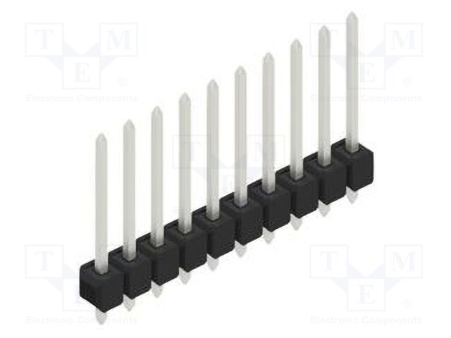 Connector: pin strips; pin header; male; PIN: 10; 2.54mm; THT; 1x10