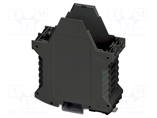 Enclosure base; with FE contact,with terminals; black; UL94V-0