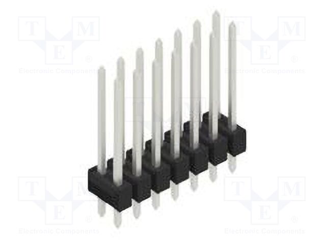 Connector: pin strips; pin header; male; PIN: 14; 2.54mm; THT; 2x7