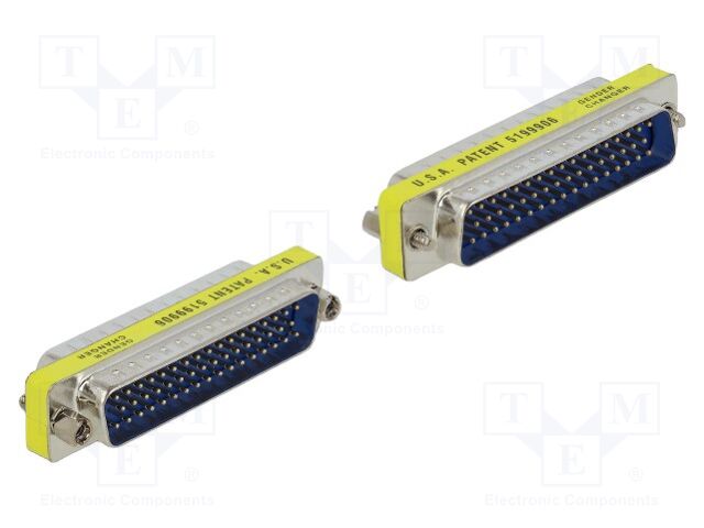 Adapter; D-Sub 50pin plug,both sides; connection 1: 1