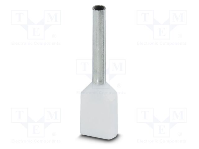 Tip: bootlace ferrule; insulated,double; copper; Bit len: 10mm