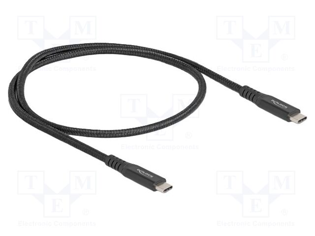 Cable; bidirectional; USB C plug,both sides; gold-plated; 0.5m