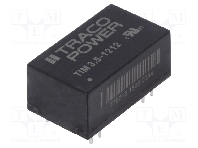 Converter: DC/DC; 3.5W; Uin: 9÷18V; 12VDC; Iout: 292mA; DIP16; 7g