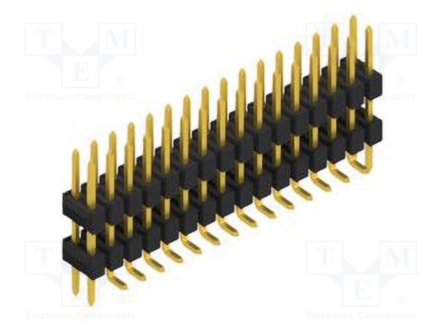 Connector: pin strips; pin header; male; PIN: 32; 2.54mm; SMT; 2x16