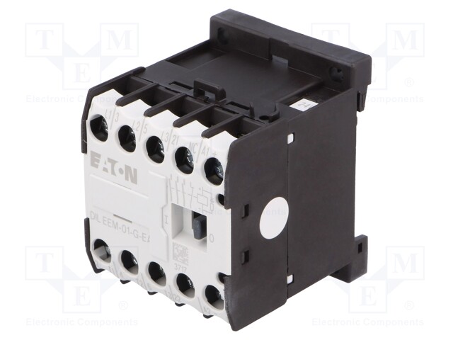 Contactor: 3-pole; NO x3; Auxiliary contacts: NC; 24VDC; 12A; DIN