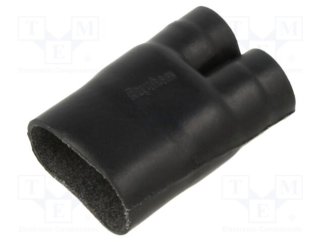 Cable breakout; glued; black; elastomer; -75÷150°C; No.of term: 2