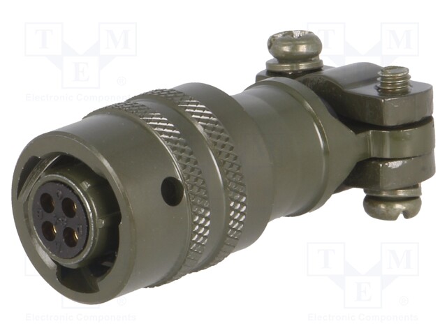 Connector: circular; MIL-C-26482, Series 1,PT; plug; female; 7.5A