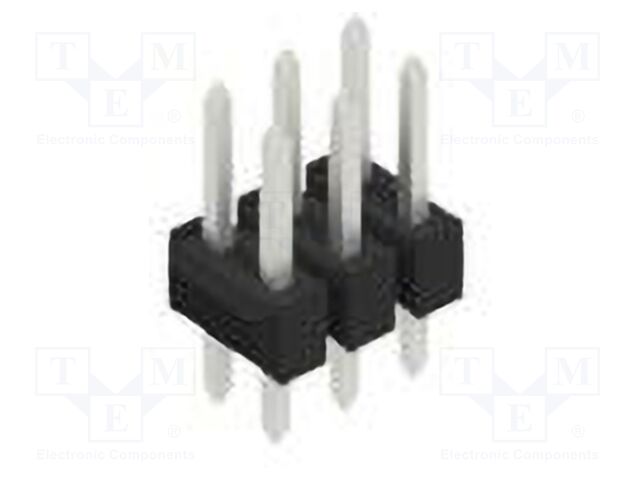 Connector: pin strips; pin header; male; PIN: 6; 2.54mm; THT; 2x3