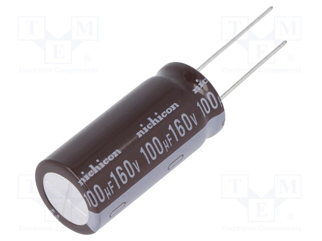 Capacitor: electrolytic; low impedance; THT; 100uF; 160VDC; ±20%