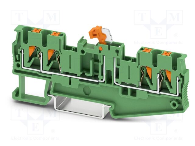 Splice terminal: rail; 16A; 400V; push-in; PA; L: 35.2mm; 0.14÷4mm2