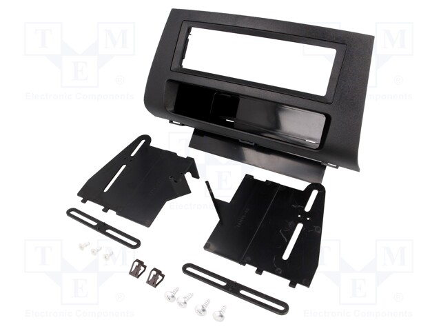 Radio mounting frame; Mazda; 1 DIN; black