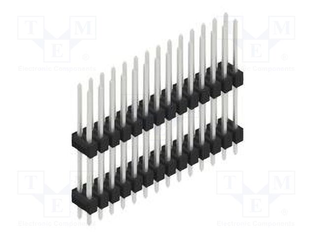 Connector: pin strips; pin header; male; PIN: 28; 2.54mm; THT; 2x14