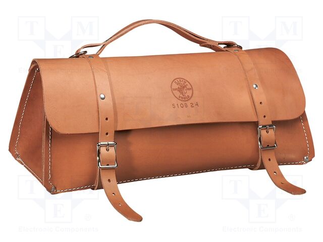 Bag; tool case; bronze; natural leather; 610x203x178mm
