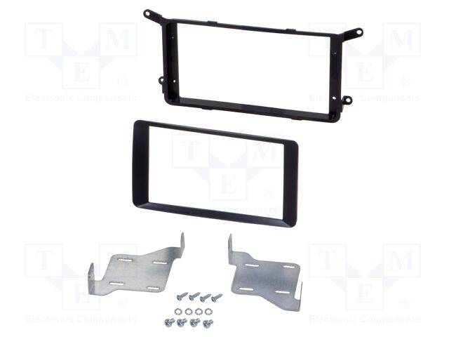 Radio frame; Mitsubishi; 2 DIN; black