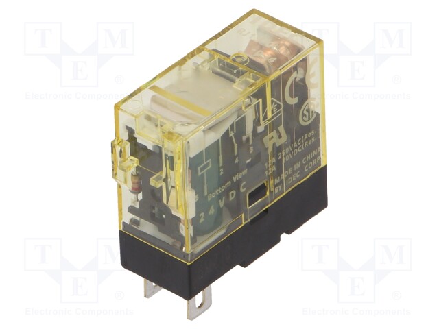 Relay: electromagnetic; SPDT; Ucoil: 24VDC; 6A/250VAC; 6A/30VDC