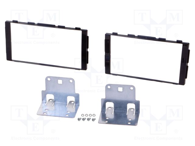 Radio frame; Nissan; 2 DIN; black